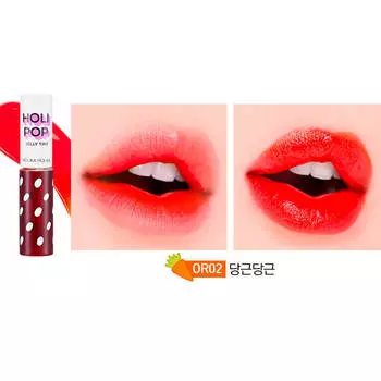 Гелевый тинт для губ Holika Holika Holi Pop Jelly Tint #OR02 Carrot | Морковный