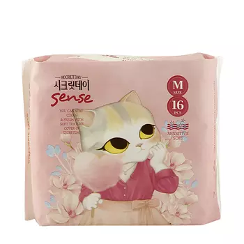 Гигиенические прокладки Secret Day Sense Medium 24 см