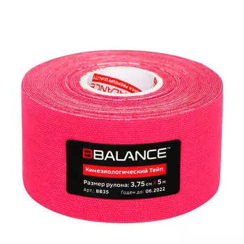 Кинезио тейп BBTape (3,75см*5м) #3 Pink | Розовый