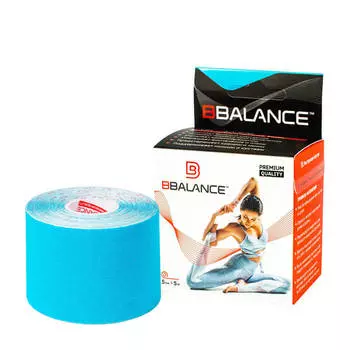Кинезио тейп BBTape (5см*5м) #3 Blue | Голубой