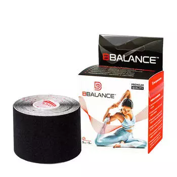 Кинезио тейп BBTape (5см*5м) #4 Black | Чёрный