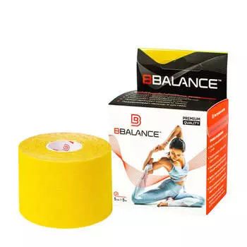 Кинезио тейп BBTape (5см*5м) #5 Yellow | Жёлтый