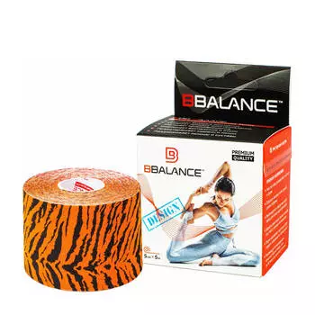 Кинезио тейп BBTape (5см*5м) дизайнерский #3 Tiger | Тигр