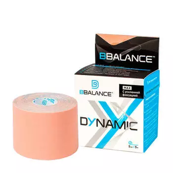 Кинезио тейп BBTape Dynamic Max (5см*5м) #1 Beige | Бежевый
