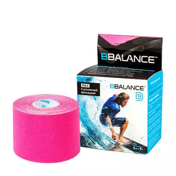 Кинезио тейп BBTape Max (5см*5м) #5 Pink | Розовый