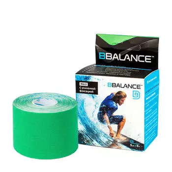 Кинезио тейп BBTape Max (5см*5м) #8 Green | Зелёный