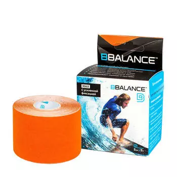 Кинезио тейп BBTape Max (5см*5м) #9 Orange | Оранжевый