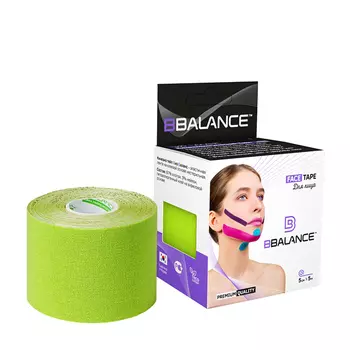 Кинезио тейп для лица BBTape Face Pack (5см*5м) #4 Lime | Лайм