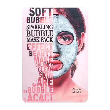 Кислородная маска Chamos Acaci Soft Bubble Sparkling Mask Pack