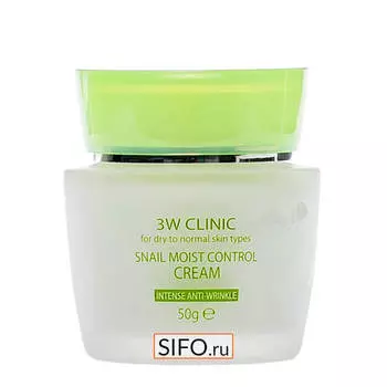 Крем для лица 3W Clinic Snail Moist Control Cream