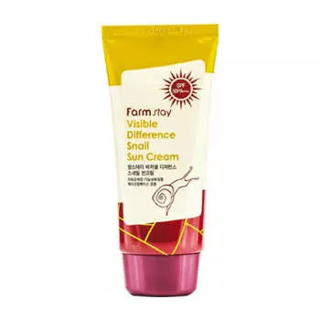 Крем для лица FarmStay Visible Difference Snail Sun Cream