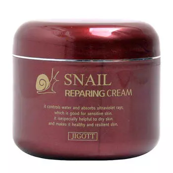 Крем для лица Jigott Snail Reparing Cream