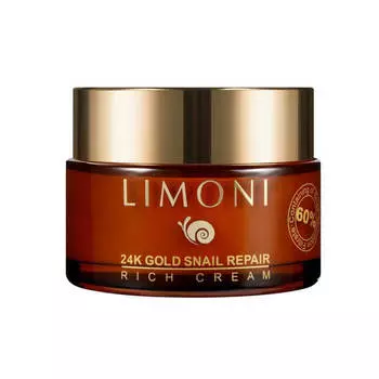 Крем для лица Limoni 24 K Gold Snail Repair Rich Cream