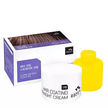 Крем для волос Man with Flowers Hair Coating Straight Cream