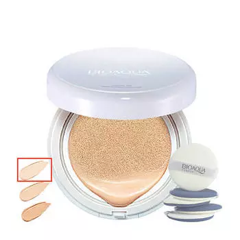 Кушон для лица BioAqua Air Cushion Baby Skin Whitening BB Cream #1 Белая слоновая кость