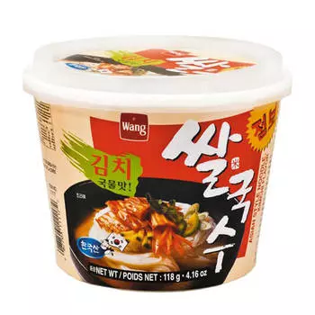 Лапша быстрого приготовления Samjin Wang Rice Noodle With Kimchi Flavor