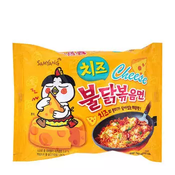 Лапша быстрого приготовления Samyang Hot Chicken Flavor Ramen Cheese (140 г)