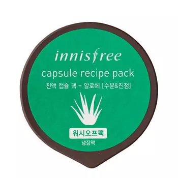 Маска для лица Innisfree Capsule Recipe Wash-off Pack - Aloe