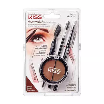 Набор для моделирования бровей Kiss Beautiful Brow Kit (KPLK02C)