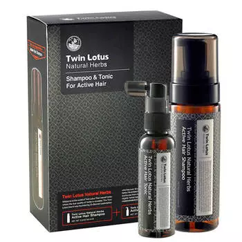 Набор для волос Twin Lotus Natural Herbs Shampoo &amp; Tonic For Active Hair