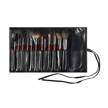 Набор кистей Limoni Mahogany (12 предметов и чехол)