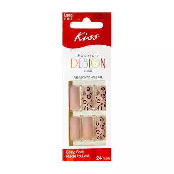 Набор накладных ногтей Kiss Fashion Design Nails (DGDN21RF)