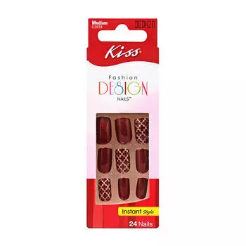 Набор накладных ногтей Kiss Fashion Design Nails (DGDN20RF)