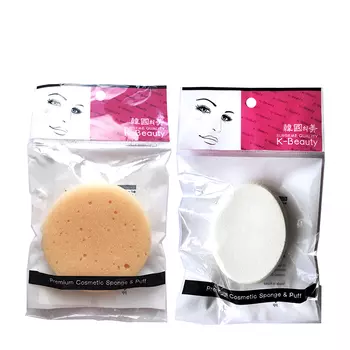 Набор спонжей для лица K-Beauty "Скрабирующий" + "Овал большой"