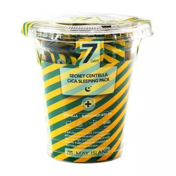 Ночная маска May Island 7 Days Secret Centella Cica Sleeping Pack (12 шт.)