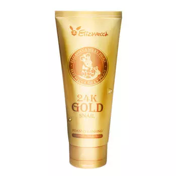 Очищающая пенка Elizavecca 24K Gold Snail Cleansing Foam