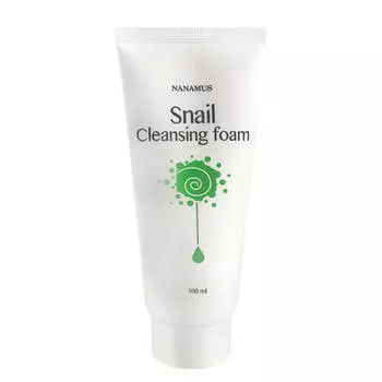 Очищающая пенка Nanamus Snail Foam Cleansing