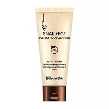 Очищающая пенка Secret Skin Snail+EGF Perfect Foam Cleanser