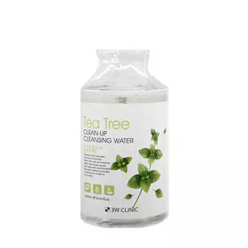 Очищающая вода 3W Clinic Tea Tree Clean-Up Cleansing Water