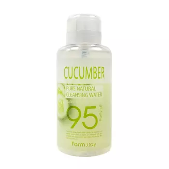 Очищающая вода FarmStay Pure Natural Cleansing Water Cucumber