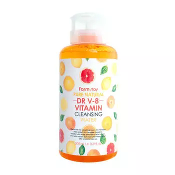 Очищающая вода FarmStay DR-V8 Pure Natural Cleansing Water Vitamin