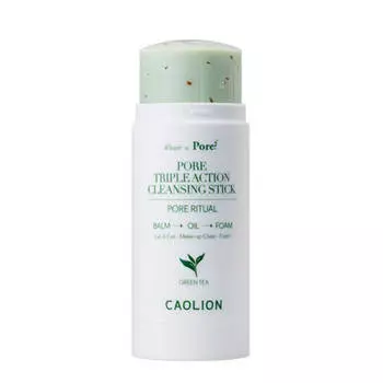 Очищающий стик Caolion Pore Triple Action Cleansing Stick - Green Tea