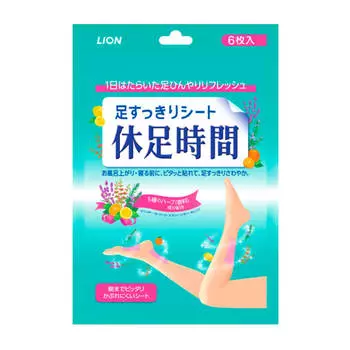 Патчи для ног Lion Cooling Kyusokujikan Sheet