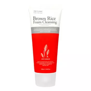 Пенка для умывания 3W Clinic Brown Rice Foam Cleansing