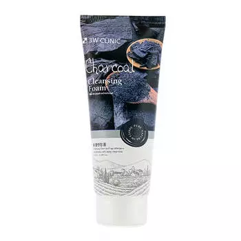 Пенка для умывания 3W Clinic Charcoal Foam Cleansing