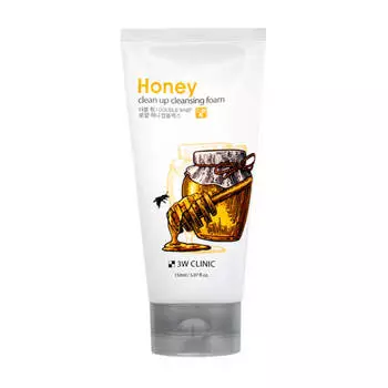 Пенка для умывания 3W Clinic Honey Clean Up Cleansing Foam