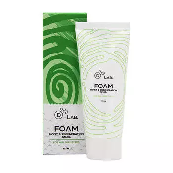 Пенка для умывания D2 Lab Foam Moist &amp; Regeneration Snail