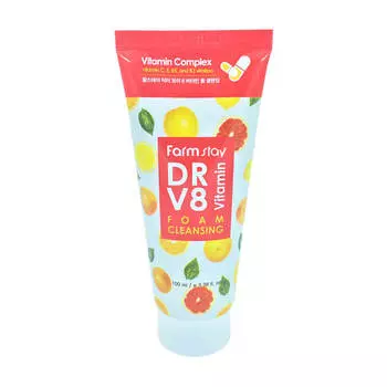 Пенка для умывания FarmStay DR-V8 Vitamin Foam Cleansing