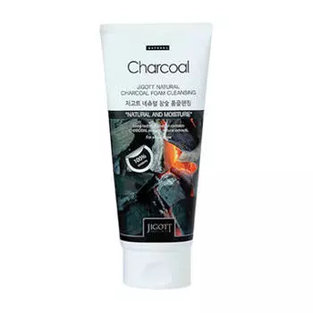 Пенка для умывания Jigott Natural Charcoal Foam Cleansing