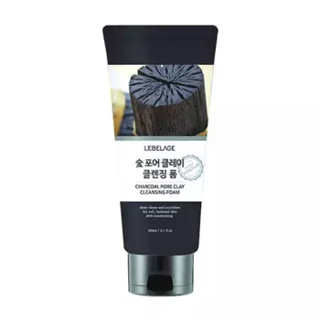 Пенка для умывания Lebelage Charcoal Pore Clay Cleansing Foam