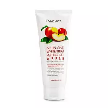 Пилинг-скатка для лица FarmStay All In One Whitening Peeling Gel Cream Apple