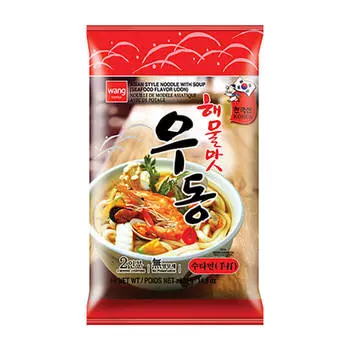 Пшеничная лапша Samjin Wang Seafood Flavor Udon