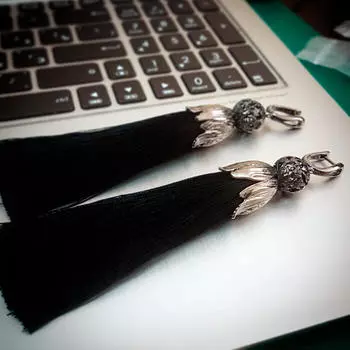 Серьги-кисти Wizard Brush - Dark Gothic