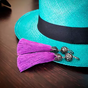 Серьги-кисти Wizard Brush - Purple Heart