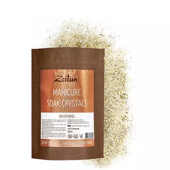 Соль для маникюра Zeitun Manicure Soak Crystals Whitening