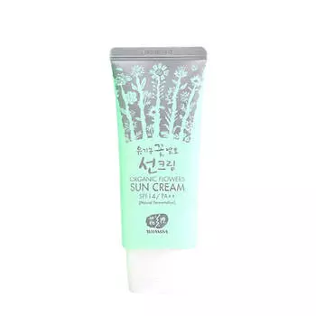 Солнцезащитный крем для лица Whamisa Organic Flowers Sun Cream (SPF 14)